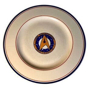 Vintage Pfaltzgraff Star Trek Plate USS ENTERPRISE NCC-1701-A